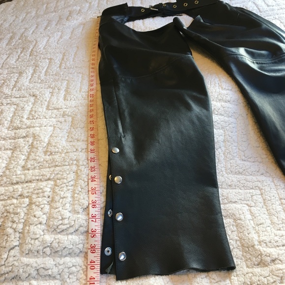 RiverRoad Leather Motorcycle Riding Chaps ~ Long - Picture 2 of 15
